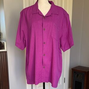 Tommy Bahama Men's Fuchsia Button Down Shirt